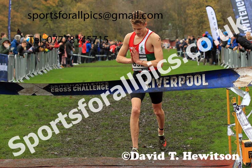 Junior Men, 2022 British Athletics Cross Challenge, Sefton Park, Liverpool.  Photo: David T. Hewitson/Sports for All Pics